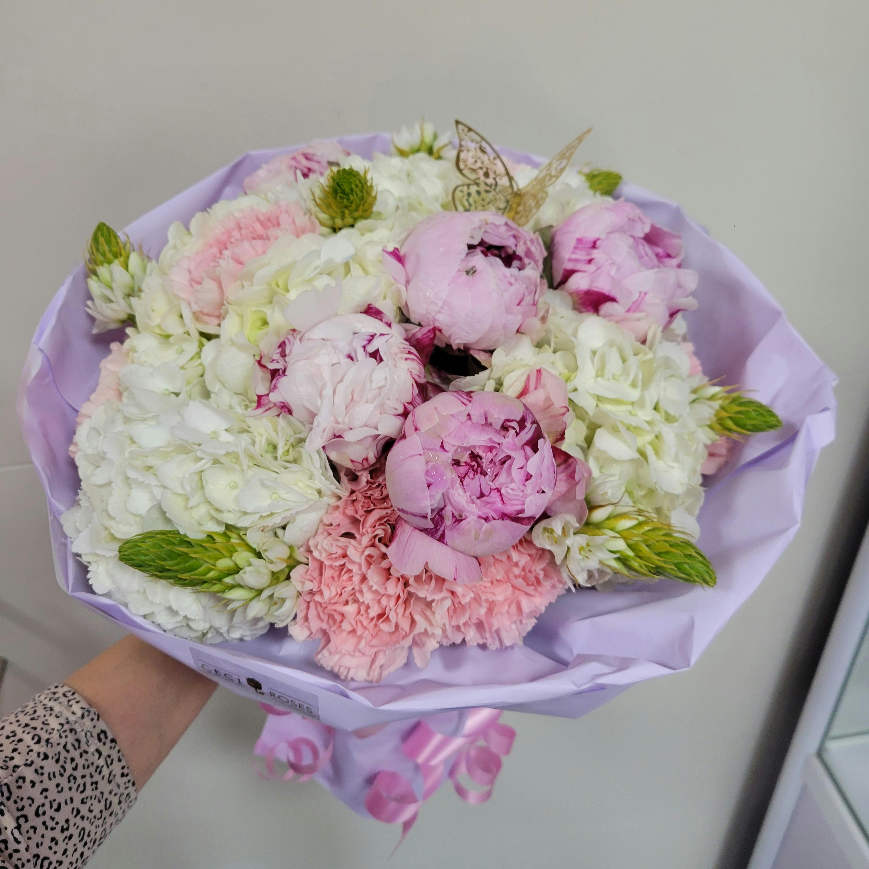 Fashion Bouquet with Peonies.