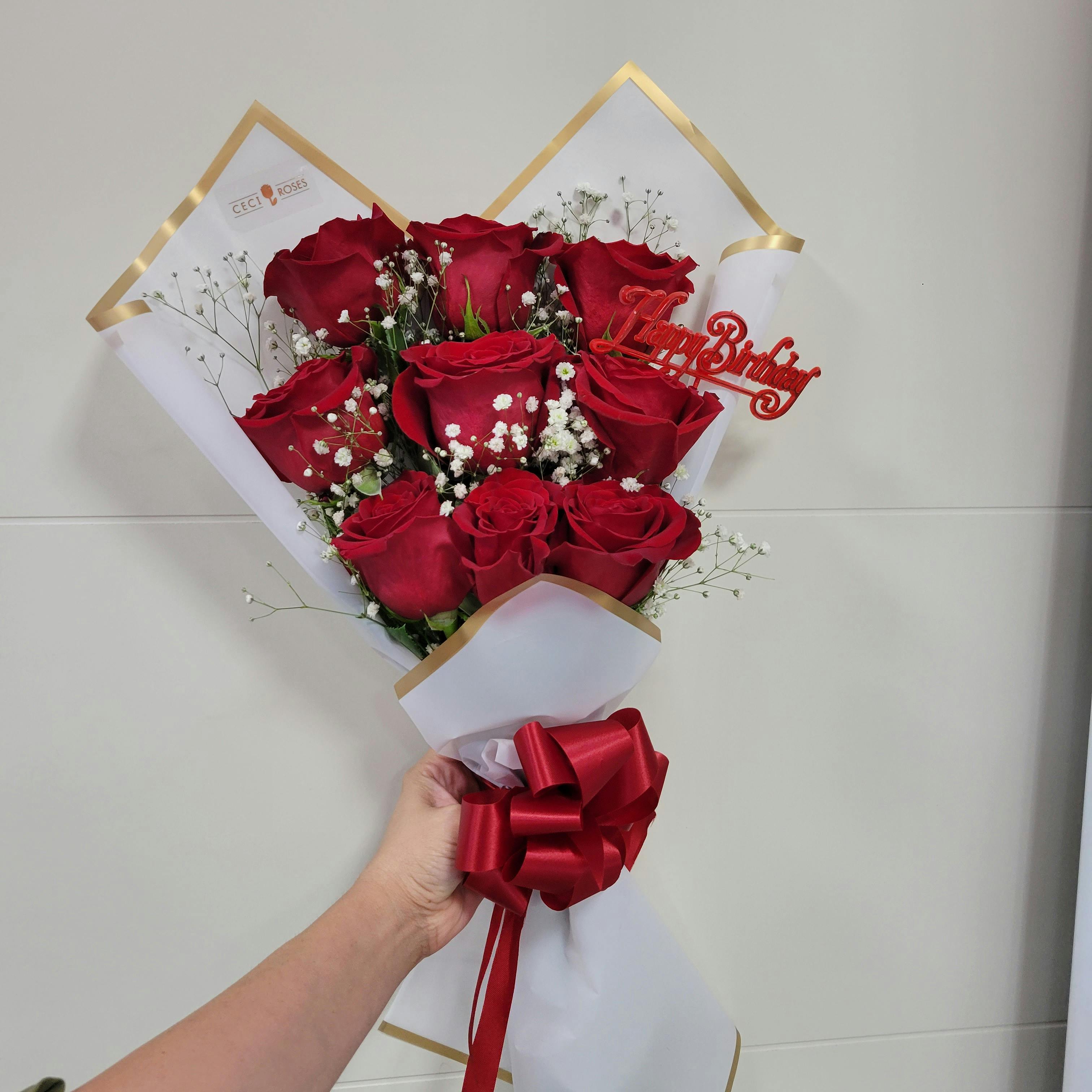 Friendly fan- shaped bouquet